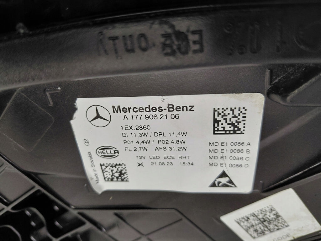 Frontscheinwerfer Mercedes-Benz W177 A1779062106 Full LED Links Headlight SCH7254033358ms