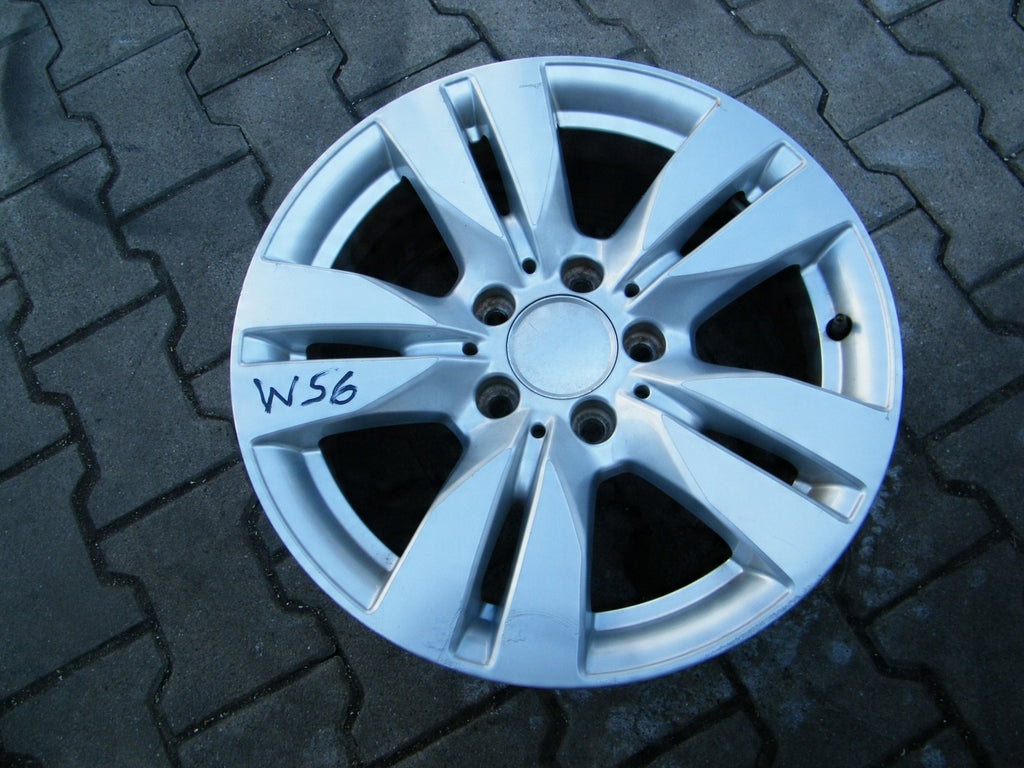 1x Alufelge 16 Zoll 8.0" 5x112 46ET Glanz Silber A2464010502 Mercedes-Benz