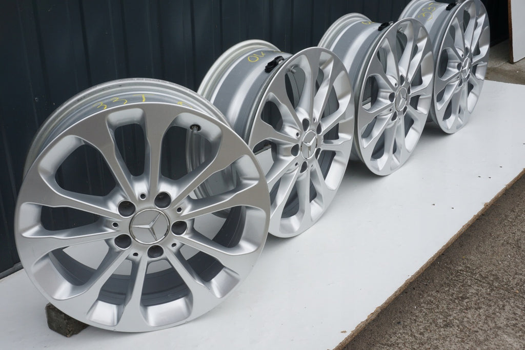 4x Alufelge 17 Zoll 6.5" 5x112 38ET Silber A1564011700 Mercedes-Benz Rim Wheel FEL9341666349tq