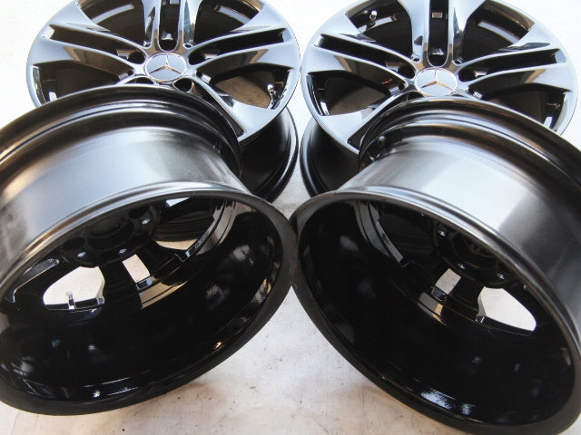 1x Alufelge 17 Zoll 7.5" 5x112 47ET Glanz Silber A2044017502 Mercedes-Benz W204