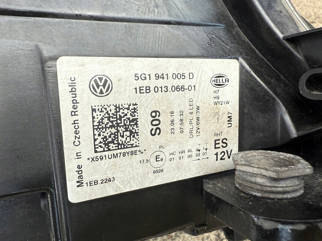 Frontscheinwerfer VW Golf VII 5G1941005D Links Scheinwerfer Headlight SCH4767526515sk