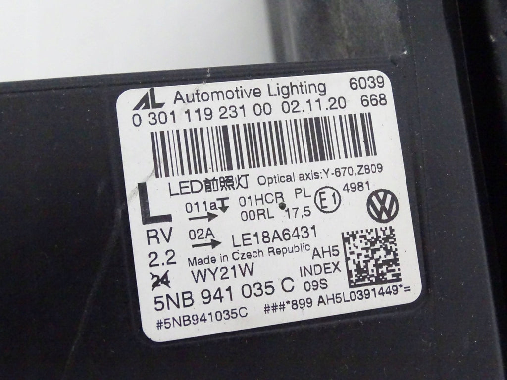Frontscheinwerfer VW Tiguan 5NB941035C Links Scheinwerfer Headlight SCH4241716946rc