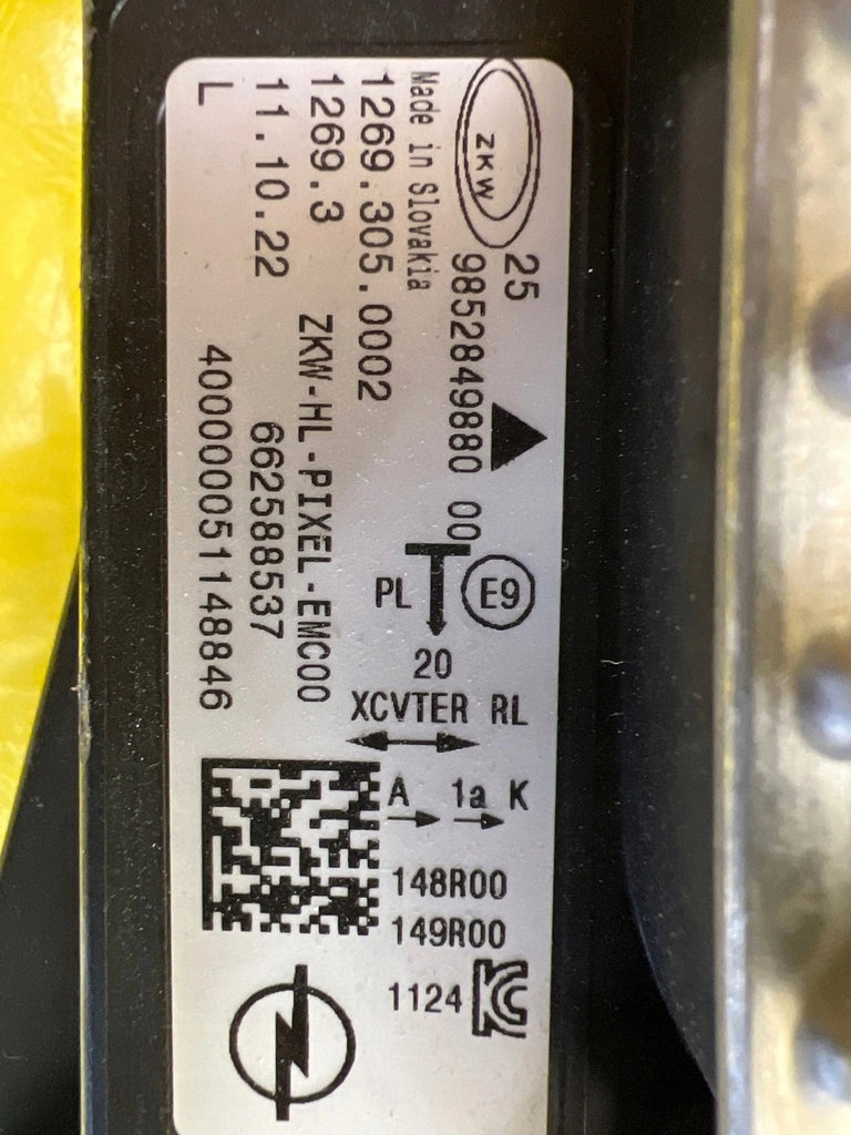 Frontscheinwerfer Opel Astra L 9852849880 LED Links Scheinwerfer Headlight SCH5155315538hm