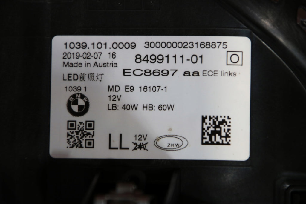 Frontscheinwerfer BMW G31 G30 8499111 8499112 Ein Stück (Rechts oder Links) SCH9762854799yu