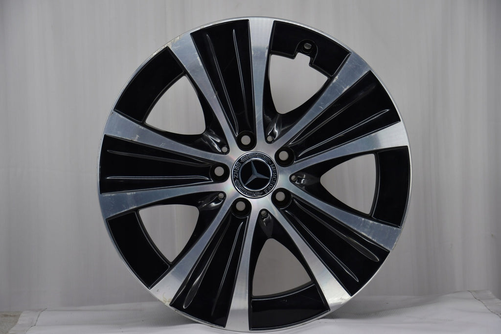 4x Alufelge 18 Zoll 8.0" 5x112 43ET Glanz Schwarz A2134013700 Mercedes-Benz