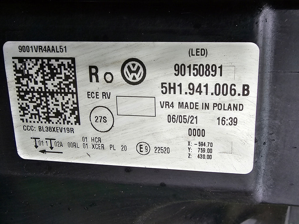 Frontscheinwerfer VW Golf VIII 5H1941006B Full LED Rechts Scheinwerfer Headlight SCH7764732003fq