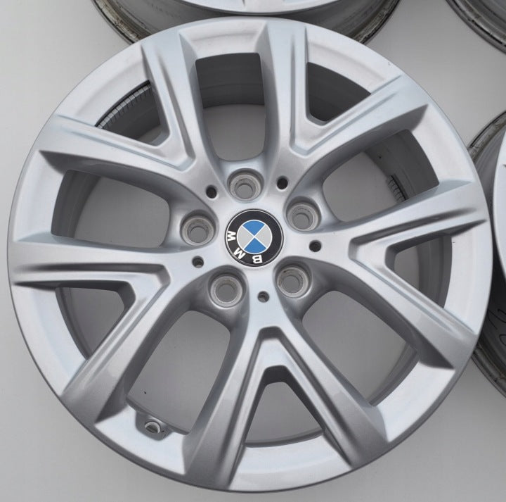 4x Alufelge 17 Zoll 6.0" 5x112 47ET Glanz Silber 6884815 BMW F44 F45 F46 FEL5827663409xe