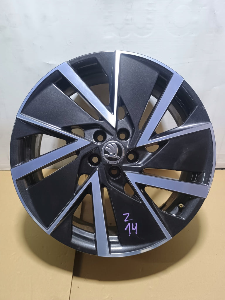 1x Alufelge 18 Zoll 7.0" 5x100 39ET Glanz Graphit 658601025J Mg Scala Kamiq FEL6757510823tj