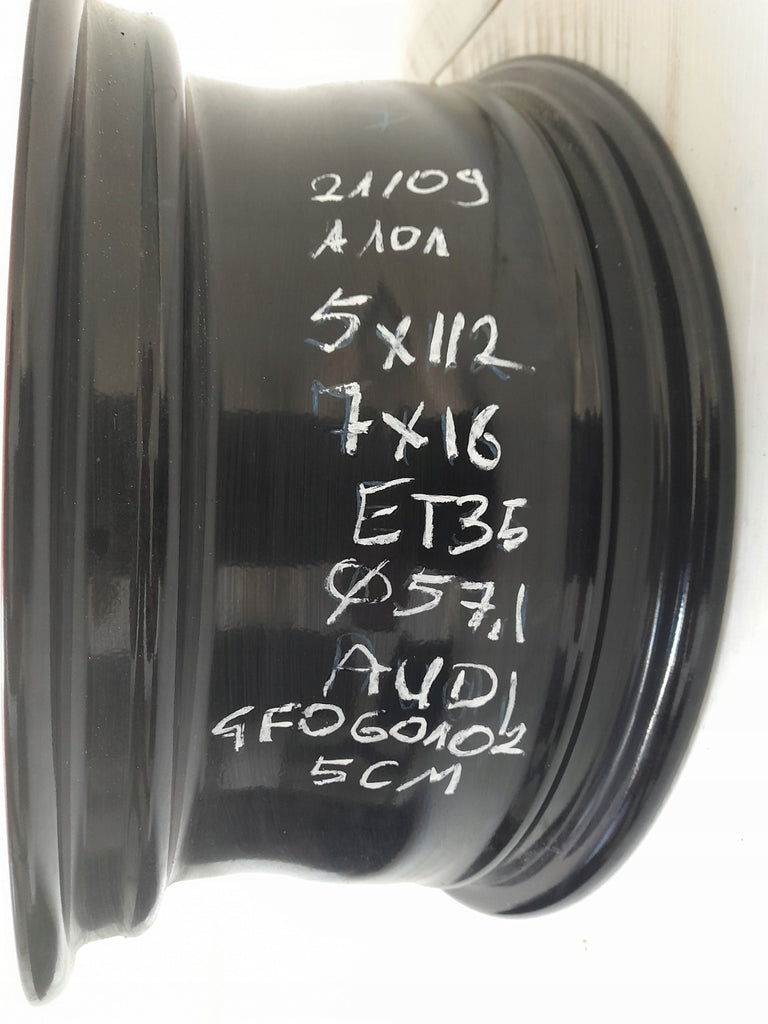 1x Alufelge 16 Zoll 7.0" 5x112 35ET Glanz Rot 4F0601025CM Audi Rim Wheel FEL9497815855le