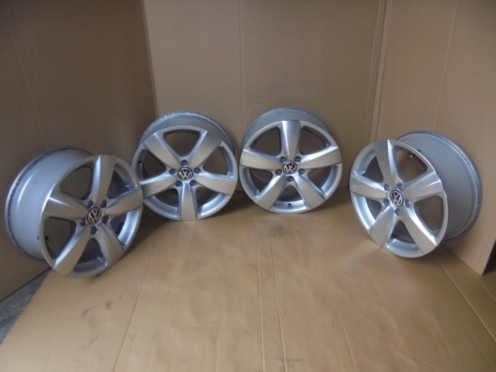 4x Alufelge 17 Zoll 7.0" 5x112 43ET Glanz Grau 5N0601025C VW Tiguan Rim Wheel FEL6397263998dh