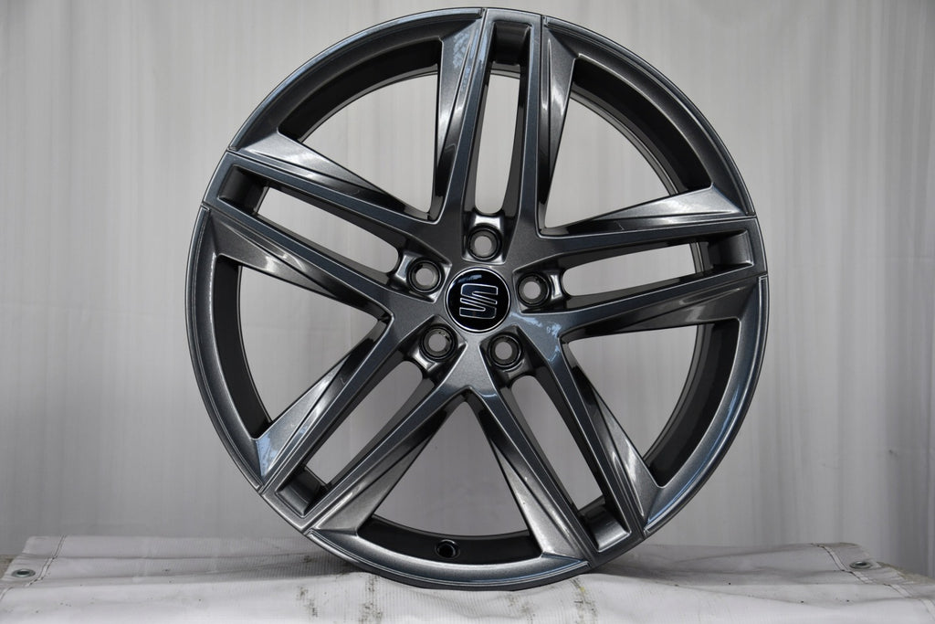 4x Alufelge 18 Zoll 7.0" 5x100 51ET Glanz Graphit 6F0601025E Seat I Rim Wheel FEL1778112391lq