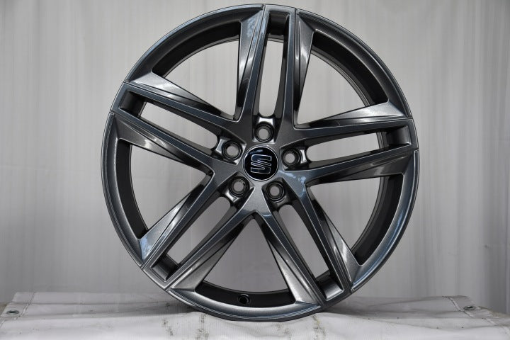 4x Alufelge 18 Zoll 7.0" 5x100 51ET Glanz Graphit 6F0601025E Seat I Rim Wheel FEL1778112391lq