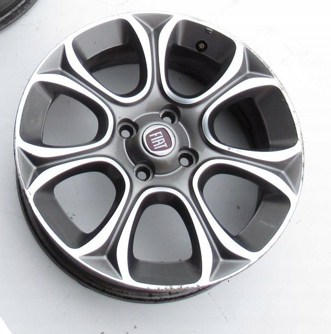 1x Alufelge 16 Zoll 6.0" 4x100 45ET Matt Schwarz 51842693 Fiat Punto Evo Grande