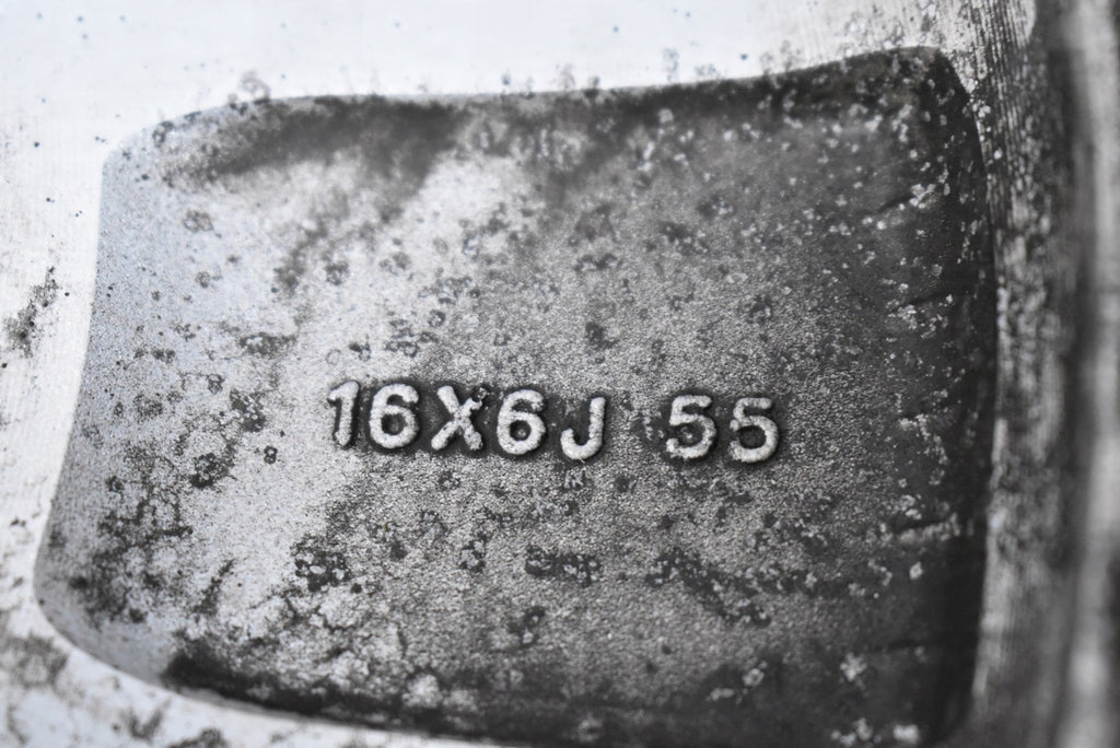 1x Alufelge 16 Zoll 6.0" 4x100 55ET Glanz Grau BG16A Nissan Micra K12 Rim Wheel