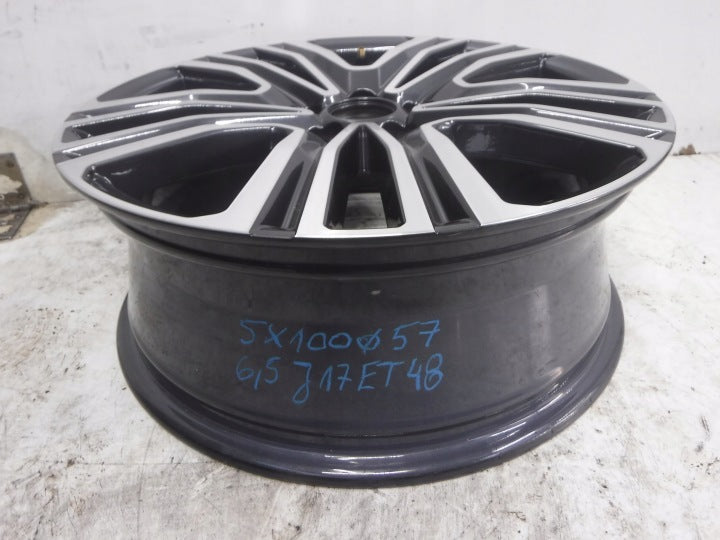 1x Alufelge 17 Zoll 6.5" 5x100 48ET 6F9601025A Audi I Rim Wheel FEL8006035761az