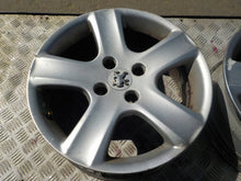 Load image into Gallery viewer, 4x Alufelge 16 Zoll 6.5" 4x108 31ET Glanz Silber Peugeot Rim Wheel FEL1961020358av