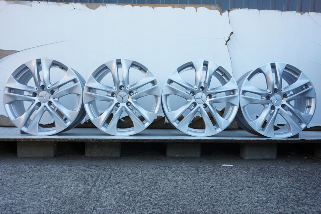 4x Alufelge 17 Zoll 7.5" 5x112 45ET Glanz Silber A2074010602 Mercedes-Benz FEL7935654287dg