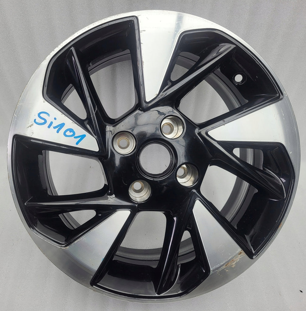 1x Alufelge 16 Zoll 6.5" 4x100 32ET Glanz Silber 93484566 Opel Corsa F Rim Wheel FEL4181886662af