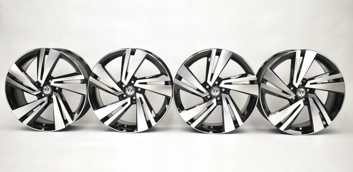 4x Alufelge 18 Zoll 7.0" 5x100 39ET Glanz Schwarz 2GM601025 VW T-Cross Rim Wheel FEL4421429375sk