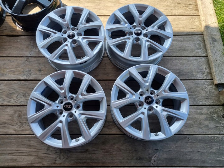 4x Alufelge 17 Zoll 6.5" 5x112 39ET Silber Audi Super Rim Wheel FEL3160268541oj