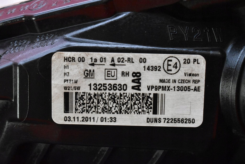 Frontscheinwerfer Opel Meriva 13253630 Rechts Scheinwerfer Headlight SCH5223837703jt