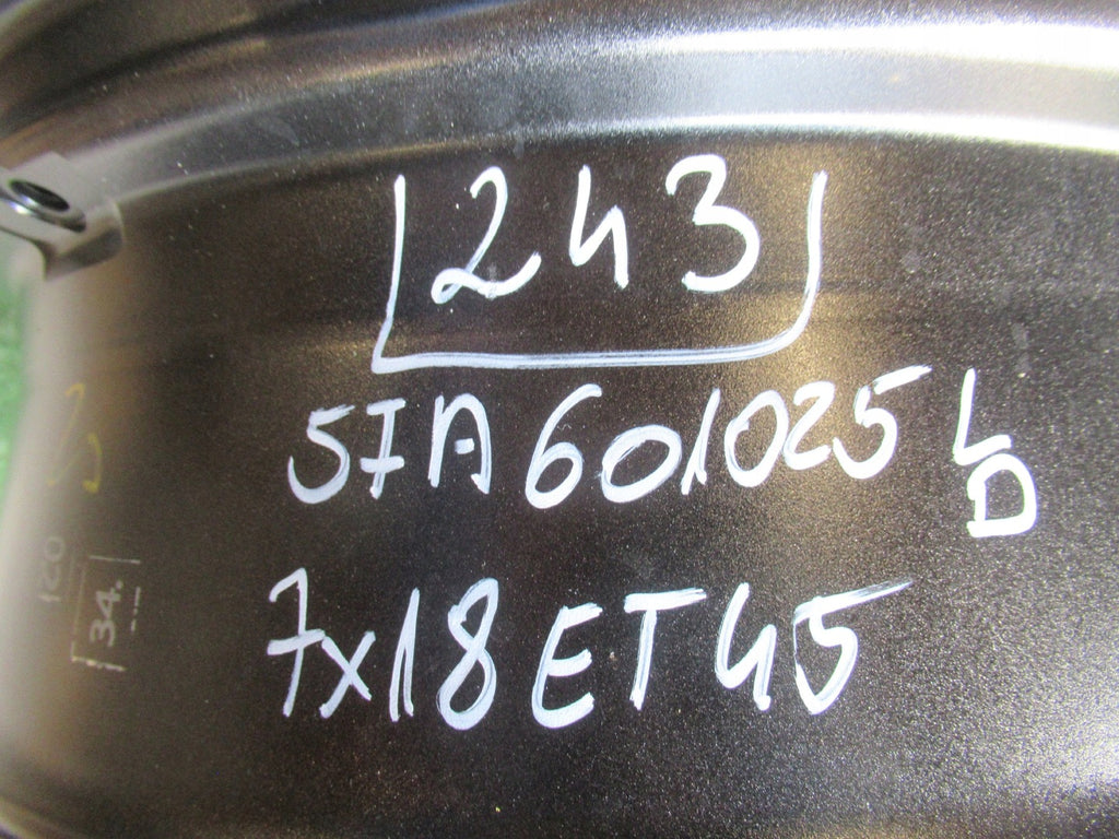 1x Alufelge 18 Zoll 7.0" 5x112 45ET 57A601025L Skoda Kodiaq Rim Wheel