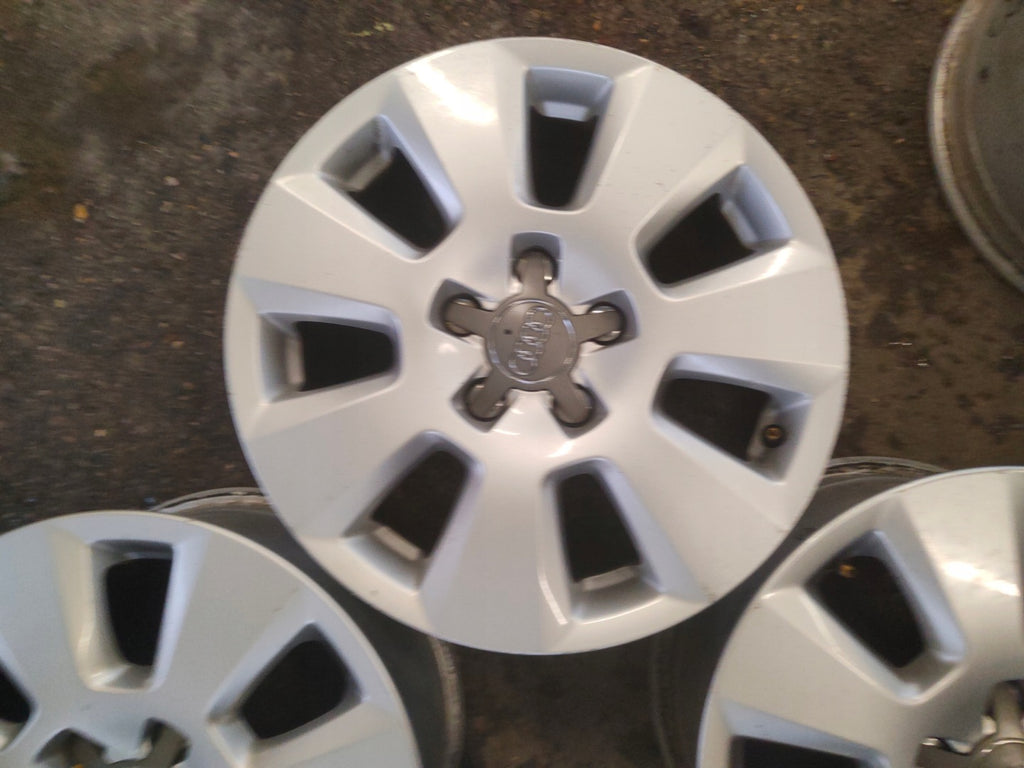 4x Alufelge 16 Zoll 7.5" 5x112 37ET Glanz Silber Audi A6 A4 Rim Wheel FEL4165525093ja