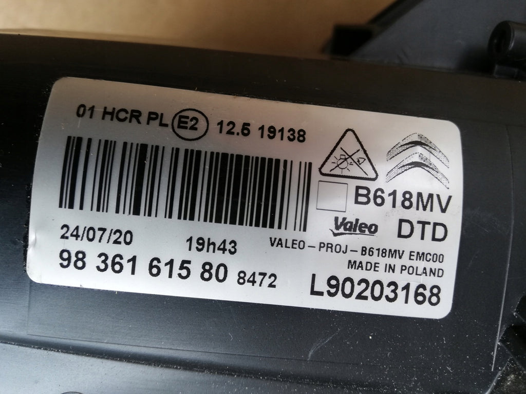 Frontscheinwerfer Citroën C3 III 9836267180 9836161580 LED Rechts oder Links SCH8922472507nb