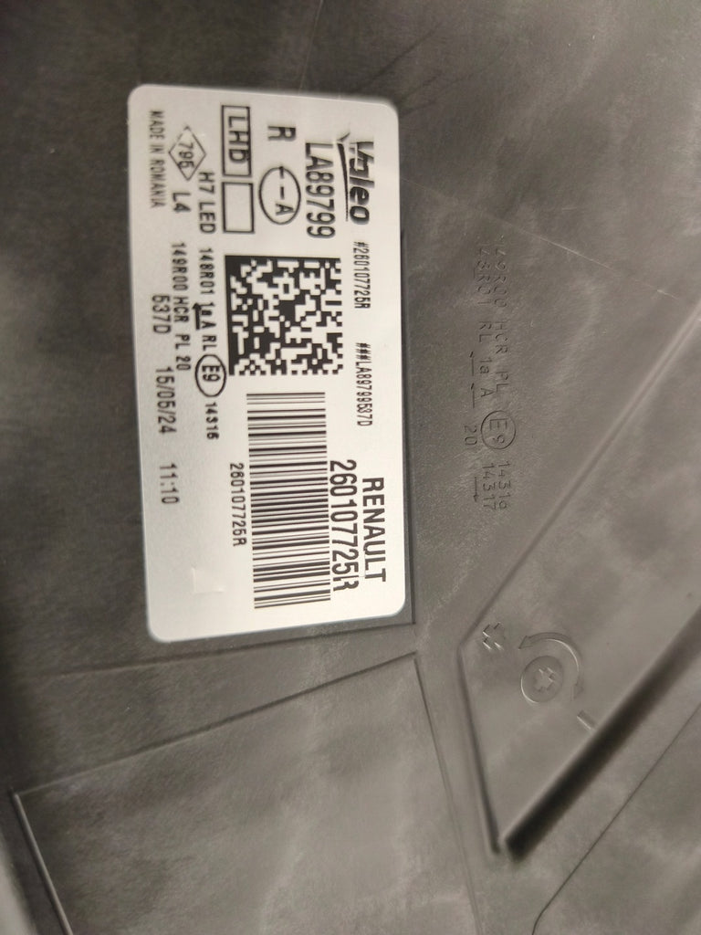 Frontscheinwerfer Dacia Duster 260107725R LED Rechts Scheinwerfer Headlight SCH3842921859fh