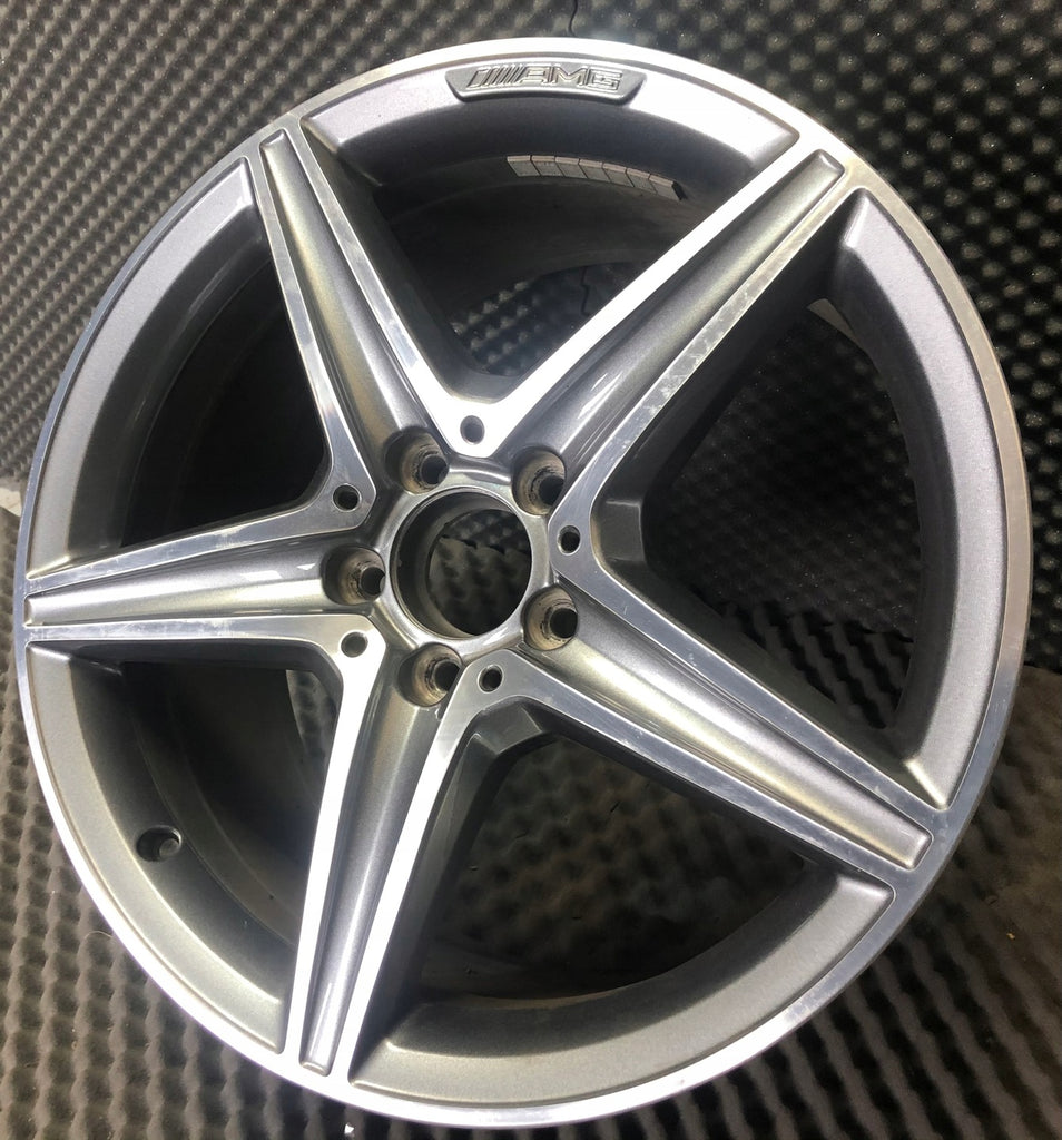 1x Alufelge 18 Zoll 9.0" 5x112 49ET Glanz Silber A2134011900 Mercedes-Benz Amg