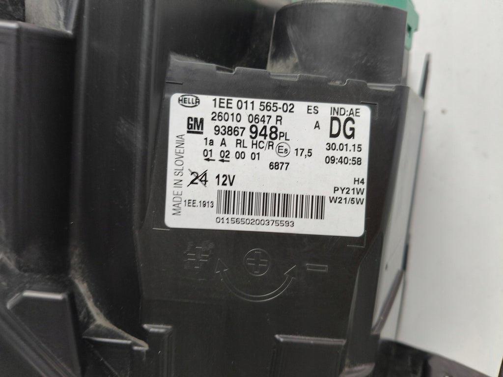 Frontscheinwerfer Opel Vivaro B 260100647R Rechts Scheinwerfer Headlight