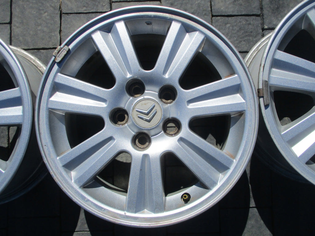 4x Alufelge 16 Zoll 6.5" 5x114.3 38ET Silber Citroën Rim Wheel FEL7150255202me