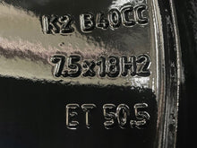 Load image into Gallery viewer, 4x Alufelge 18 Zoll 7.5" 5x108 50 5ET Glanz Schwarz 31680403 Volvo Xc60 I FEL8531409267oy