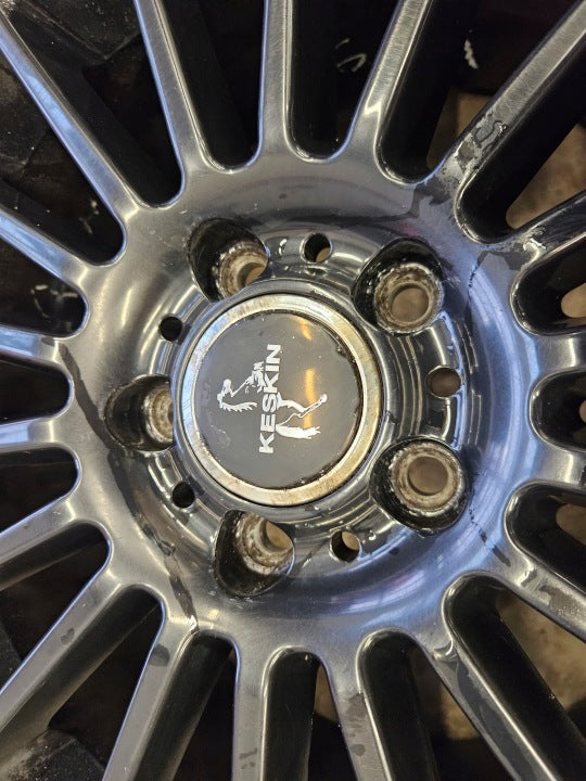 4x Alufelge 17 Zoll 7.0" 5x112 48ET Matt Schwarz Audi Rim Wheel FEL6874989638lg