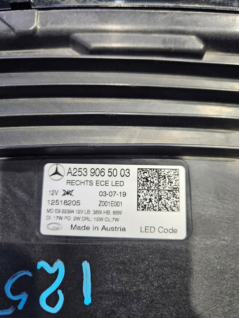 Frontscheinwerfer Mercedes-Benz Glc A2539065003 LED Rechts Headlight SCH8884394341zf