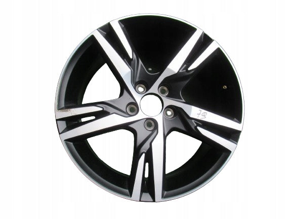 1x Alufelge 18 Zoll 7.5" 5x108 50,5ET Glanz Schwarz 31445812 Volvo Xc60 Xc40