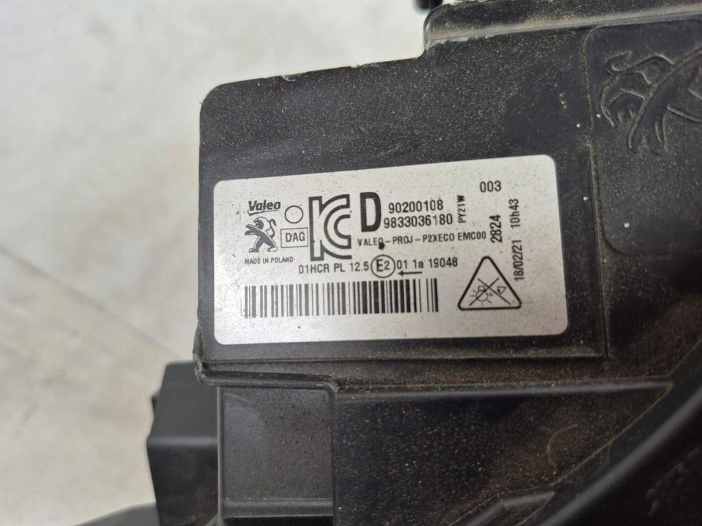 Frontscheinwerfer Peugeot 208 II 9833036180 LED Rechts Scheinwerfer Headlight SCH5541322909gu