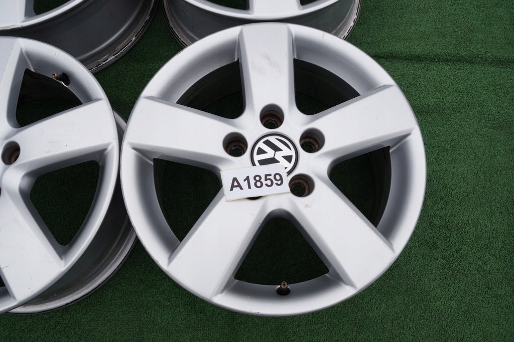 4x Alufelge 16 Zoll 6.5" 5x112 50ET 1T0601025 VW Caddy V Golf Rim Wheel FEL4583195413oh