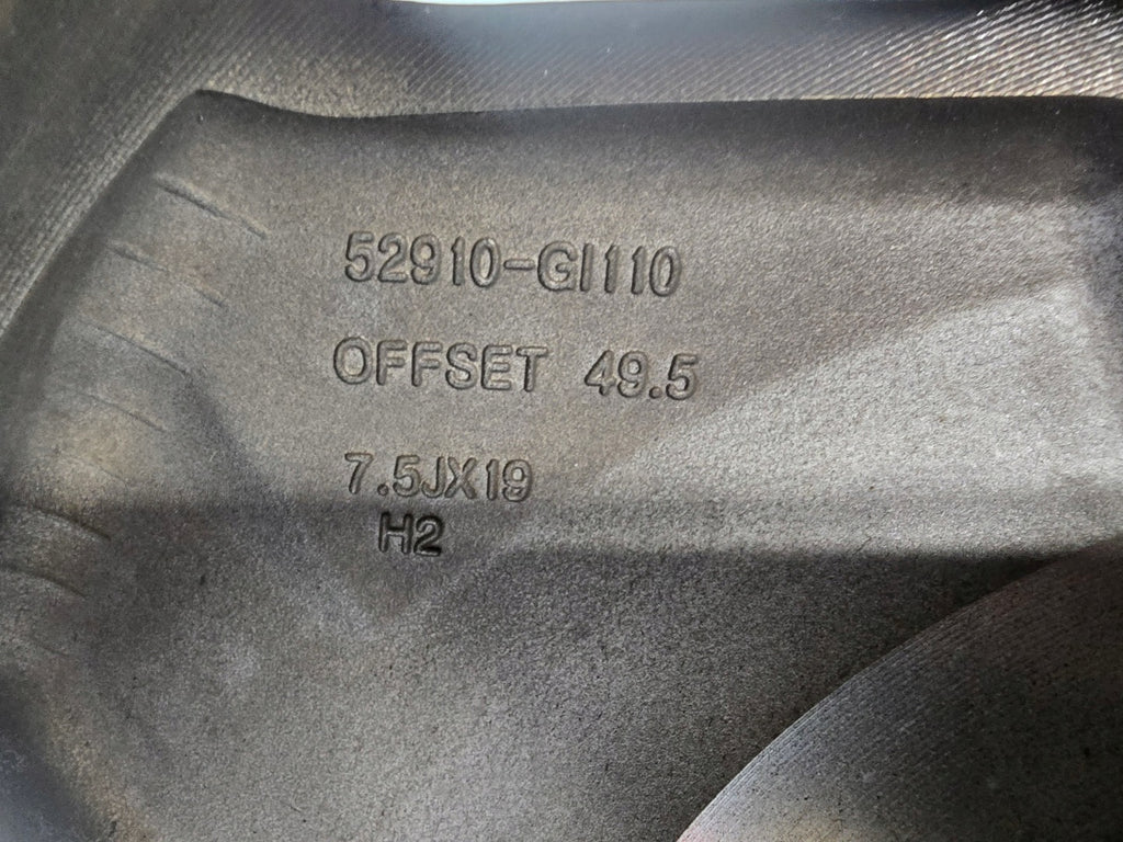 1x Alufelge 19 Zoll 7.5" 5x114.3 49 5ET Glanz Schwarz 52910-GI110- Hyundai I FEL5416896516oy
