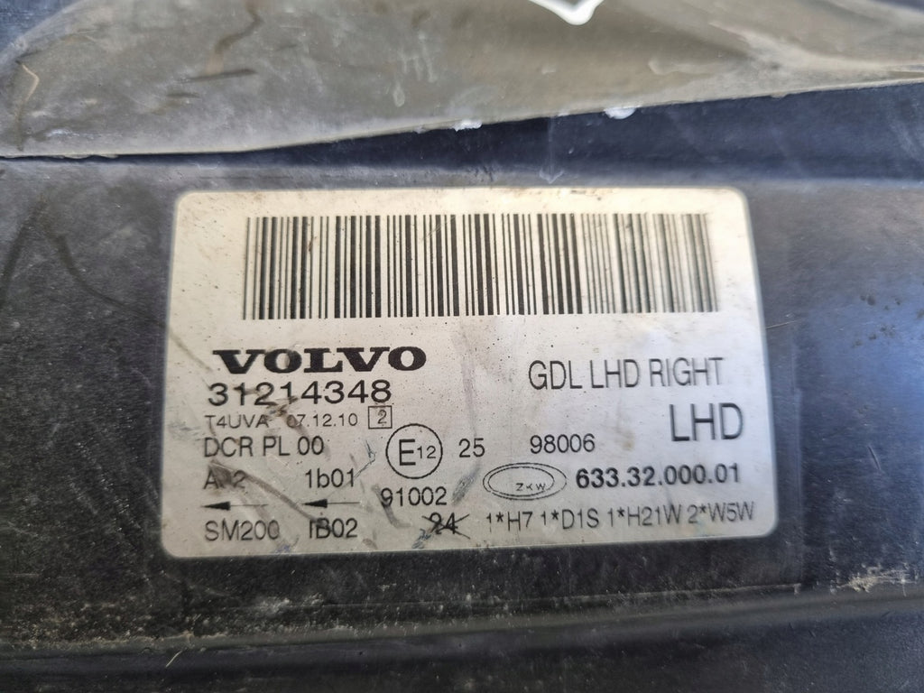 Frontscheinwerfer Volvo S80 V70 III Xc70 31214348 Xenon Rechts Headlight SCH3542328049rw