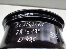 Load image into Gallery viewer, 1x Alufelge 19 Zoll 7.5" 5x114.3 49 5ET 52910-GI110 Hyundai Rim Wheel FEL5429378482lt