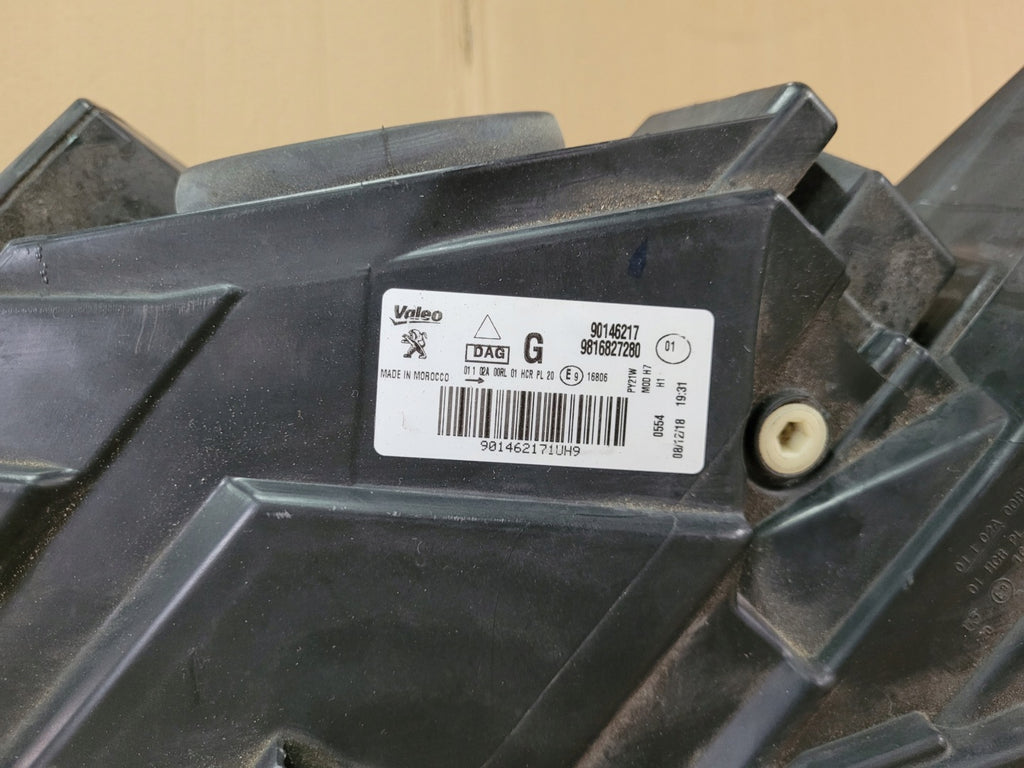 Frontscheinwerfer Peugeot Partner Rifter 9816827280 Links Scheinwerfer Headlight SCH9613879492cx