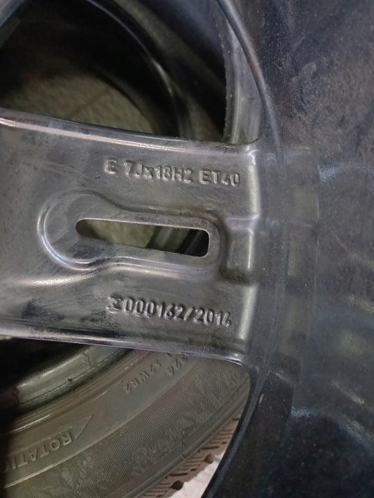 1x Alufelge 18 Zoll 7.0" 5x112 40ET Glanz Schwarz 81A601025AM Audi Q2 Rim Wheel FEL1793969217kv