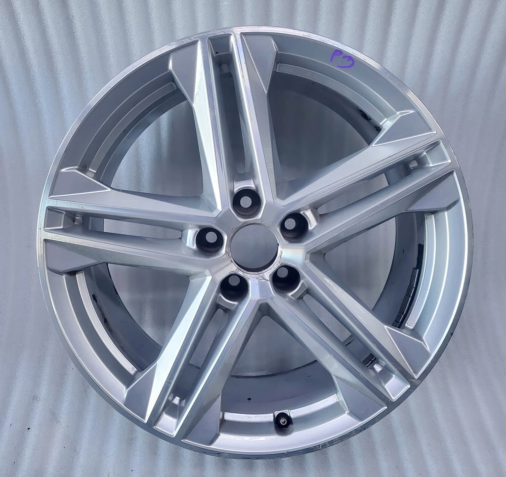 1x Alufelge 19 Zoll 8.0" 5x112 39ET Glanz Silber 80A601025G Audi Q5 Rim Wheel