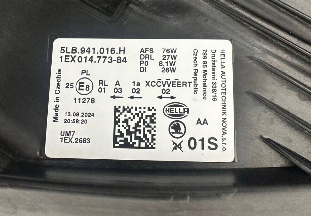 Frontscheinwerfer Skoda Enyaq IV 5LB941016H Rechts Scheinwerfer Headlight SCH6740857500op