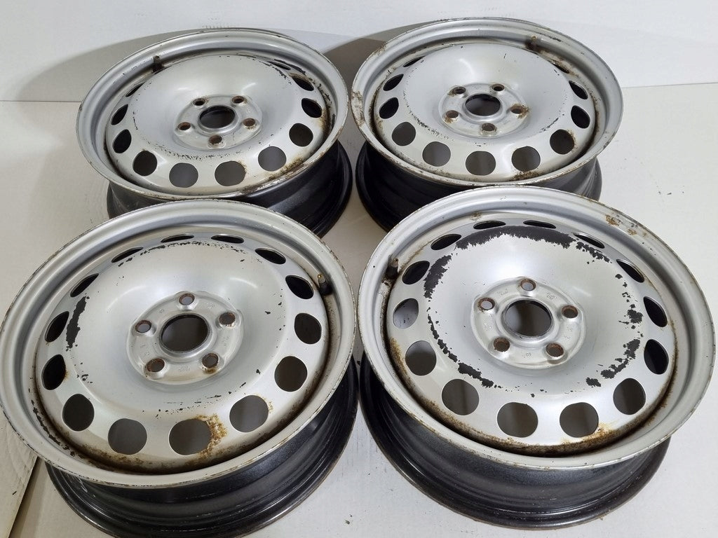 4x Alufelge 16 Zoll 6.0" 5x112 50ET Silber 2K3601027 VW Caddy Rim Wheel FEL6302464488ml