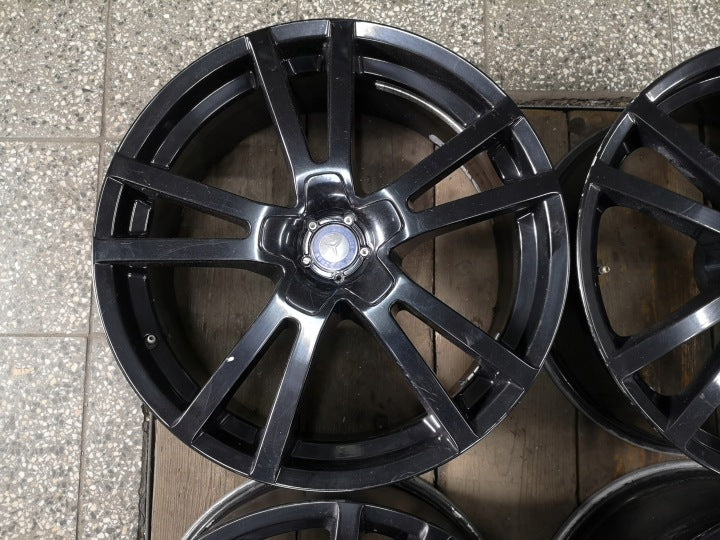 4x Alufelge 20 Zoll 8.5" 5x112 24ET Glanz Schwarz Rim Wheel FEL9486039739dt