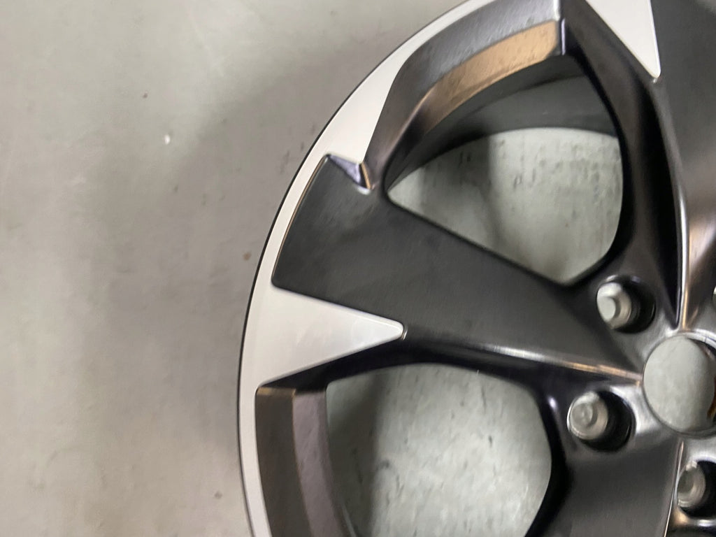 1x Alufelge 18 Zoll 7.5" 5x112 46ET Glanz Schwarz 5FA601025 Seat Leon Rim Wheel