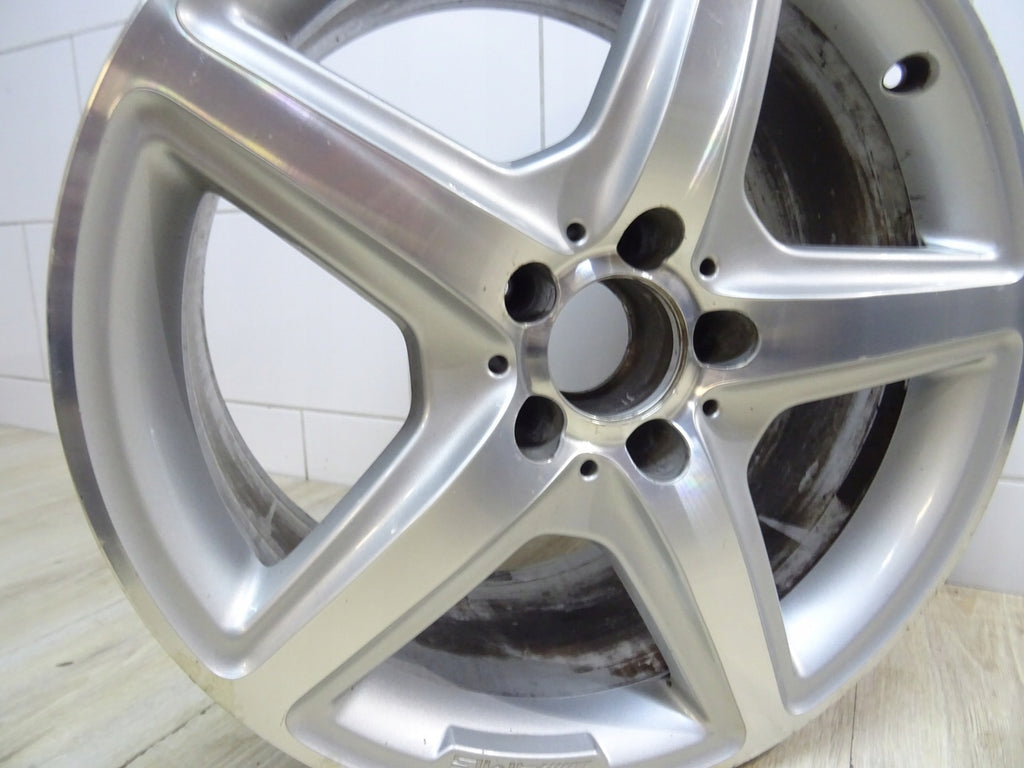 1x Alufelge 18 Zoll 9.5" 5x112 48ET Glanz Silber A2184011502 Mercedes-Benz Cls