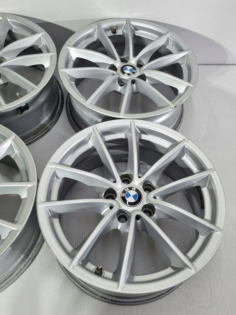 4x Alufelge 17 Zoll 7.5" 5x112 27ET Glanz Silber BMW Rim Wheel FEL6756263863iz